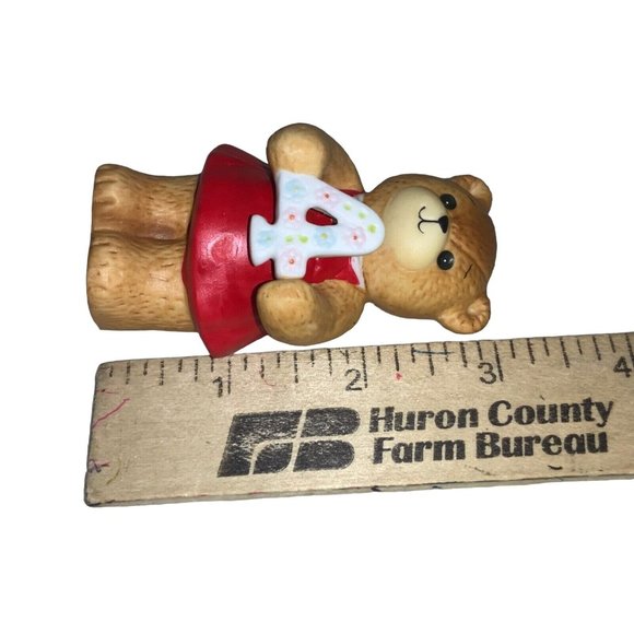 Enesco Lucy Rigg Bears, Lucy & Me, Teddy Bear, Red Dress, 4th Birthday - Picture 7 of 7